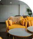 A living space with a Traditional Interior Design