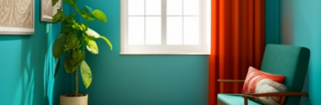 Turquoise Colour Interior Paint - Asian Paints