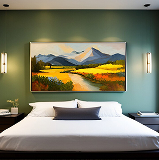 Wall art for bedroom walls - Asian Paints