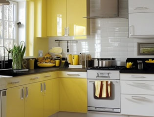 Stunning two colour combination kitchen laminate colour for your kitchen design - Asian Paints