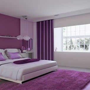 Stunning purple combination for bedroom walls - Asian Paints Stunning purple combination for bedroom walls - Asian Paints