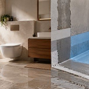 Professional Bathroom Waterproofing Application After Water Leakage Professional Bathroom Waterproofing Application After Water Leakage