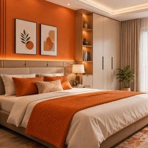 Bedroom Orange Colour Combinations for Every Interior Style Bedroom Orange Colour Combinations for Every Interior Style