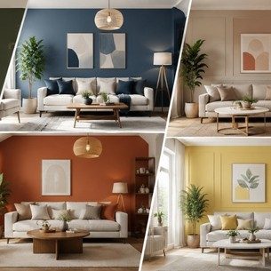 Warm Neutral Living Room with Beige and Ivory Wall Colours Warm Neutral Living Room with Beige and Ivory Wall Colours