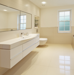 Cream Colour Bathroom - Asian Paints