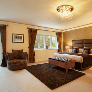 Cream Colour Bedroom - Asian Paints