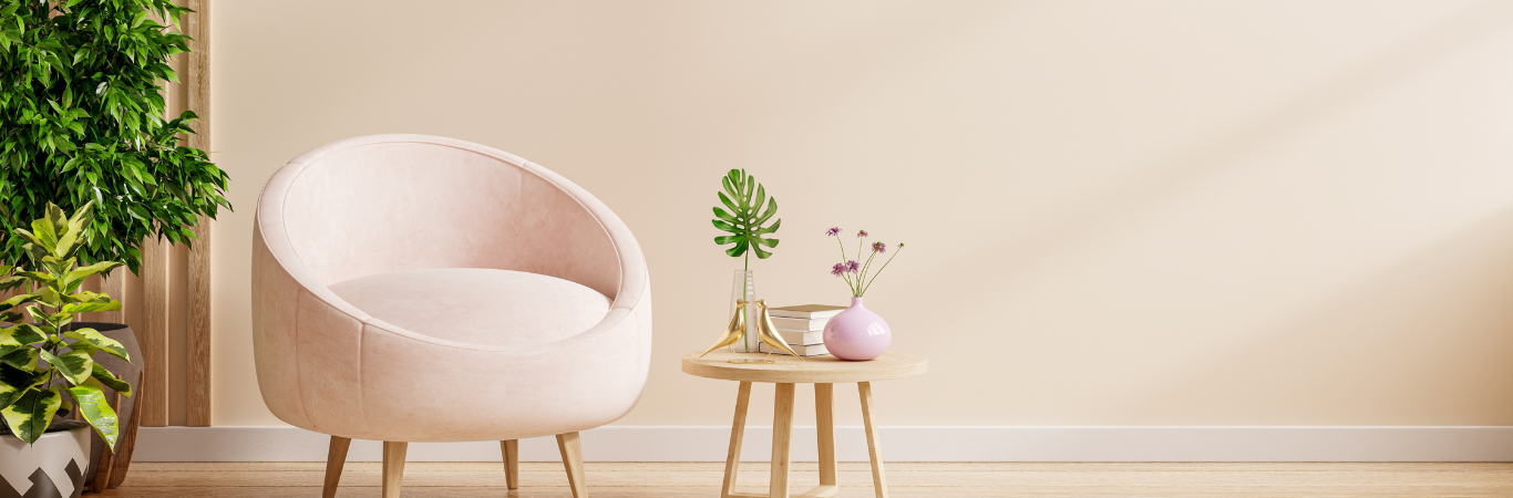 Cream Colour Hall Room - Asian Paints