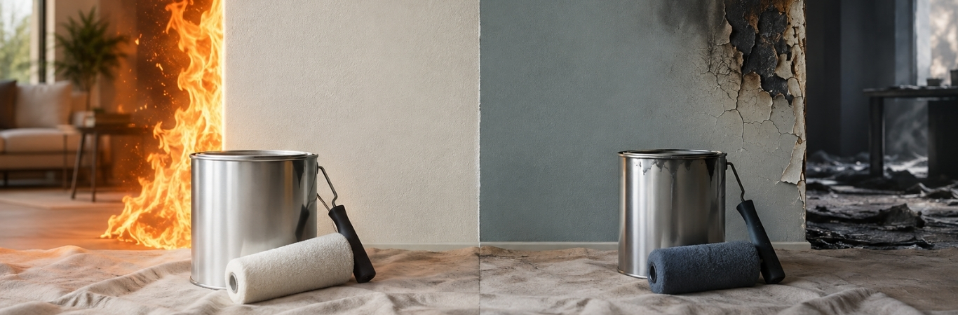 Fire Retardant Paint vs Regular Paint Comparison