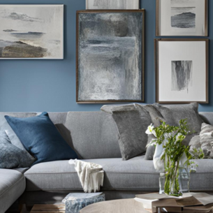 Greyish Blue with Cream and Ivory - Asian Paints Greyish Blue with Cream and Ivory - Asian Paints