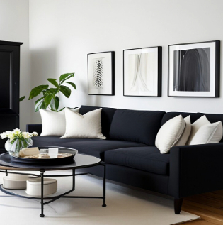 furniture black and white -Asian paints