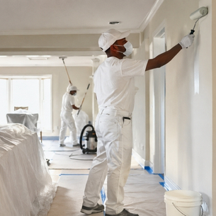 Professional Painters Minimising Dust, Odour and Disruption