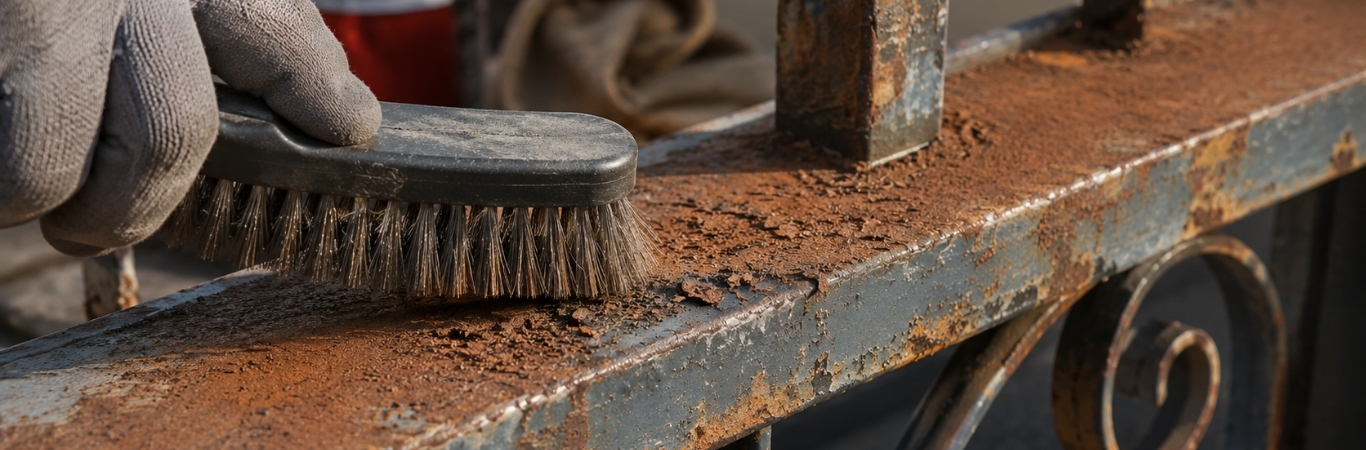 Removing Rust from Metal Surface Before Painting