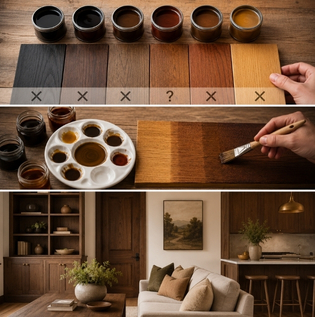 Mixing Wood Stains to Create Custom Wood Colours