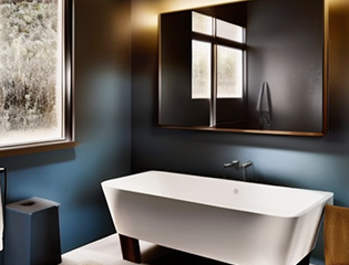 Minimalist zen modern bathroom design - Asian Paints