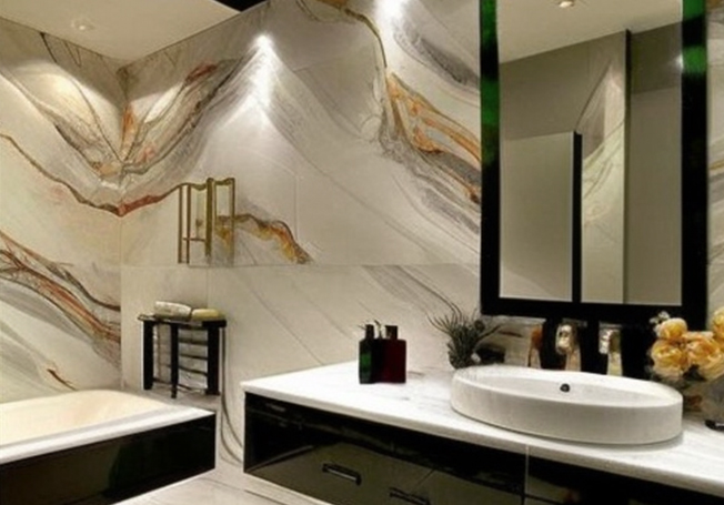 Modern bathroom wall & floor tiles design - Asian Paints