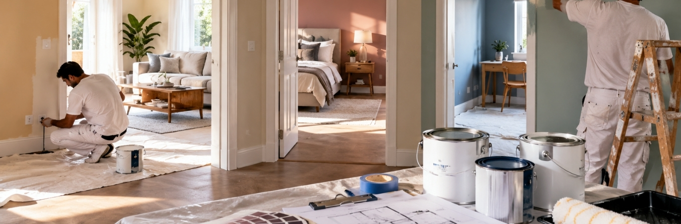 Managing a Multi-Room Home Painting Project