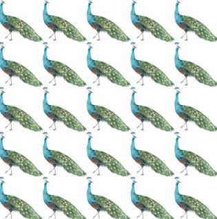 Vintage Peacock Wallpaper - Asian Paints