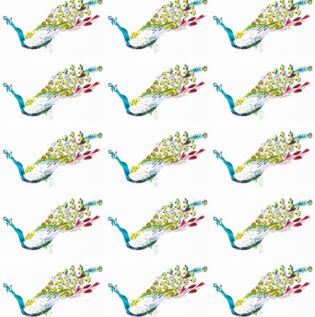  Watercolour Peacock Wallpaper - Asian Paints