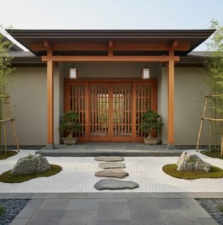 Asian-Inspired Zen Portico Design