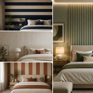 Seven ways to use stripes in your bedroom wall design Seven ways to use stripes in your bedroom wall design