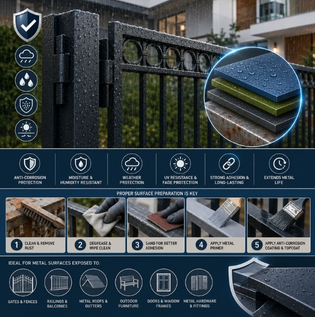Metal Paints Designed for Rain and Humid Conditions