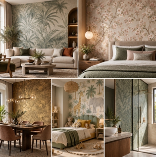 Wallpaper Selection by Room Type