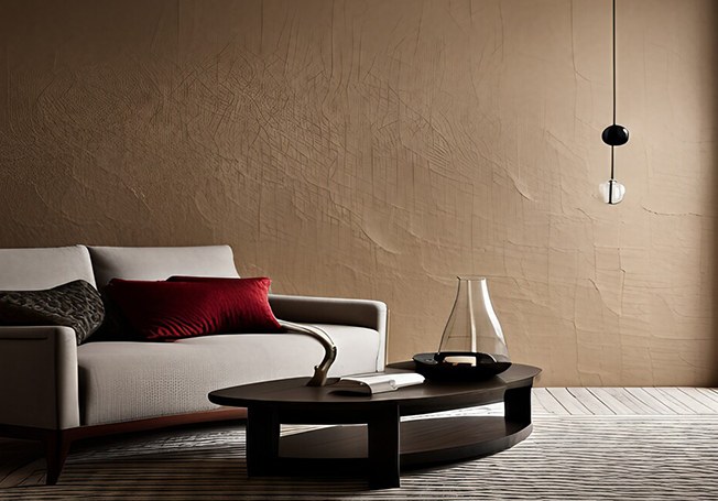 Textured paint design for your living room - Asian Paints