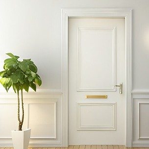 White wooden door paint colour idea - Asian Paints White wooden door paint colour idea - Asian Paints