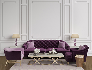 Sleek two tone color schemes for living rooms- Asian Paints