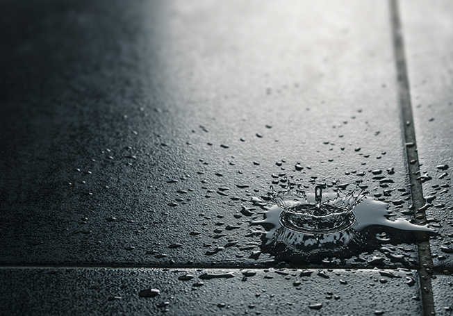 Water Drips Falling on Resistant Tile - Asian Paints