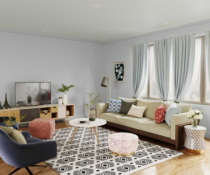 Try Silver Moon N House Paint Colour Shades for Walls Asian Paints