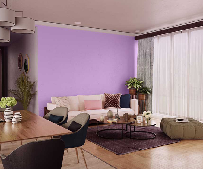 Try Japanese Lilac House Paint Colour Shades for Walls - Asian Paints