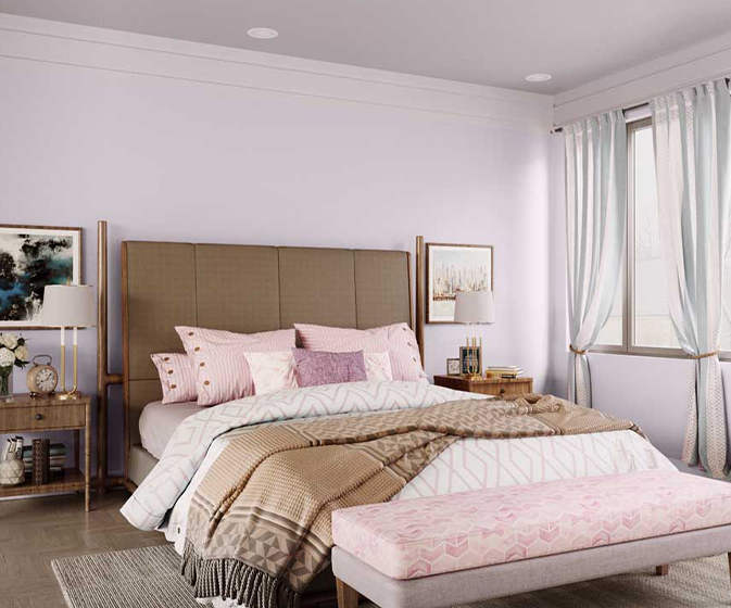 Try Lavender Laugh House Paint Colour Shades for Walls