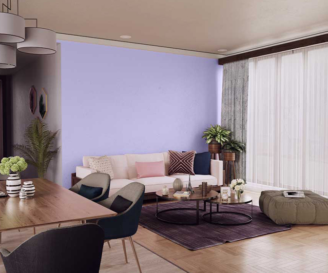 Try Dash Of Purple House Paint Colour Shades for Walls
