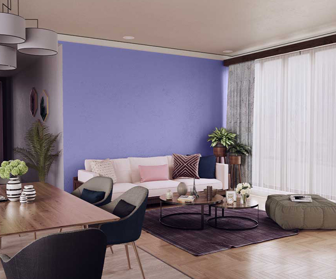 Paint Colour Shades By Asian Paints, Purple Living Room Wall Paint