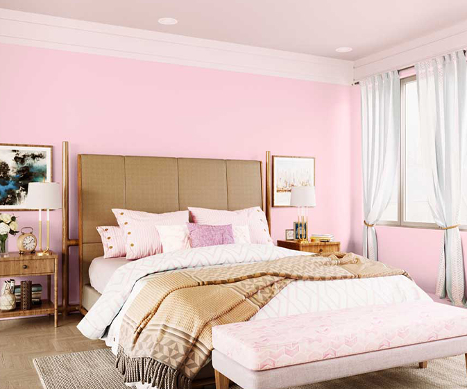 Try Pink Dollop House Paint Colour Shades for Walls - Asian Paints