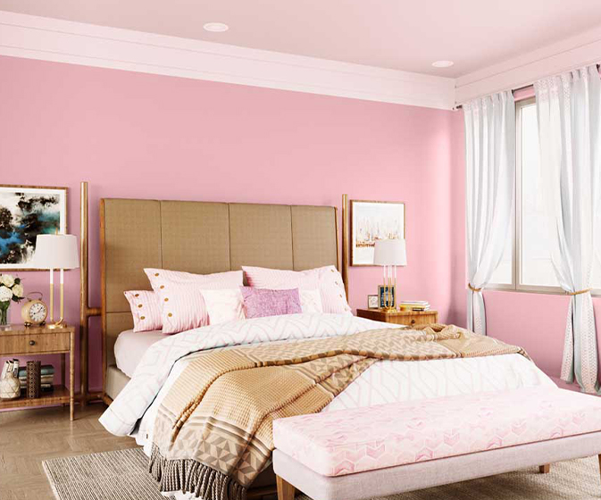 Try Party Pink House Paint Colour Shades for Walls - Asian Paints