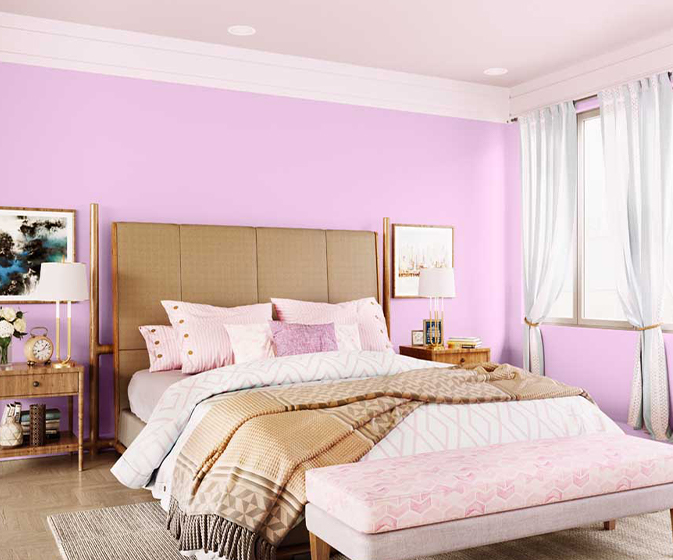 Try Pink Parasol House Paint Colour Shades for Walls - Asian Paints