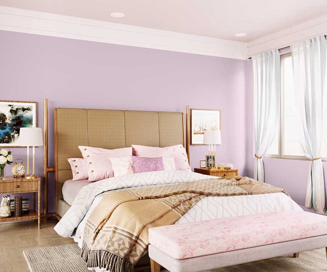 Try Pink Musing House Paint Colour Shades for Walls ...