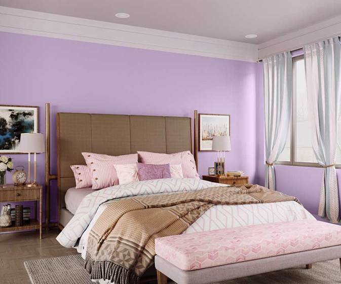 Try Lilac Tint N House Paint Colour Shades for Walls - Asian Paints