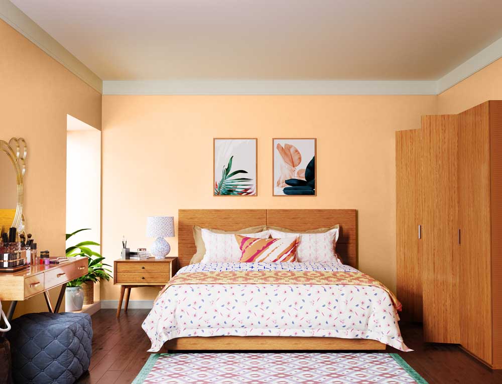 Sunset Cloud Wall Painting Colour: 2200 Paint Colour Shades by Asian Paints