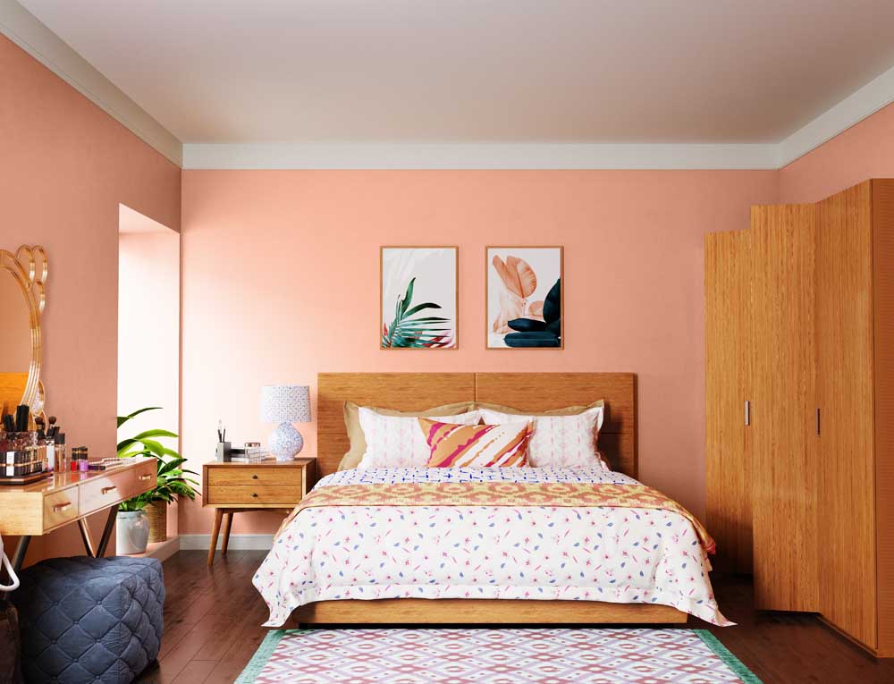 Try Orange Nectar House Paint Colour Shades For Walls Asian Paints