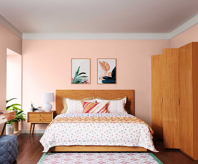 Try Pink Bib House Paint Colour Shades for Walls - Asian Paints