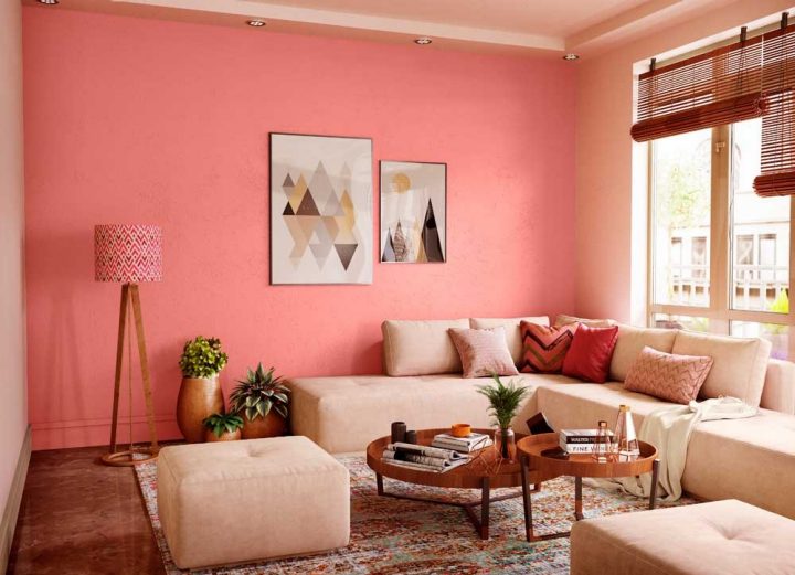 Raspberry Souffle Wall Painting Colour 2200 Paint Shades By Asian Paints - Wall Paint Matching Colour