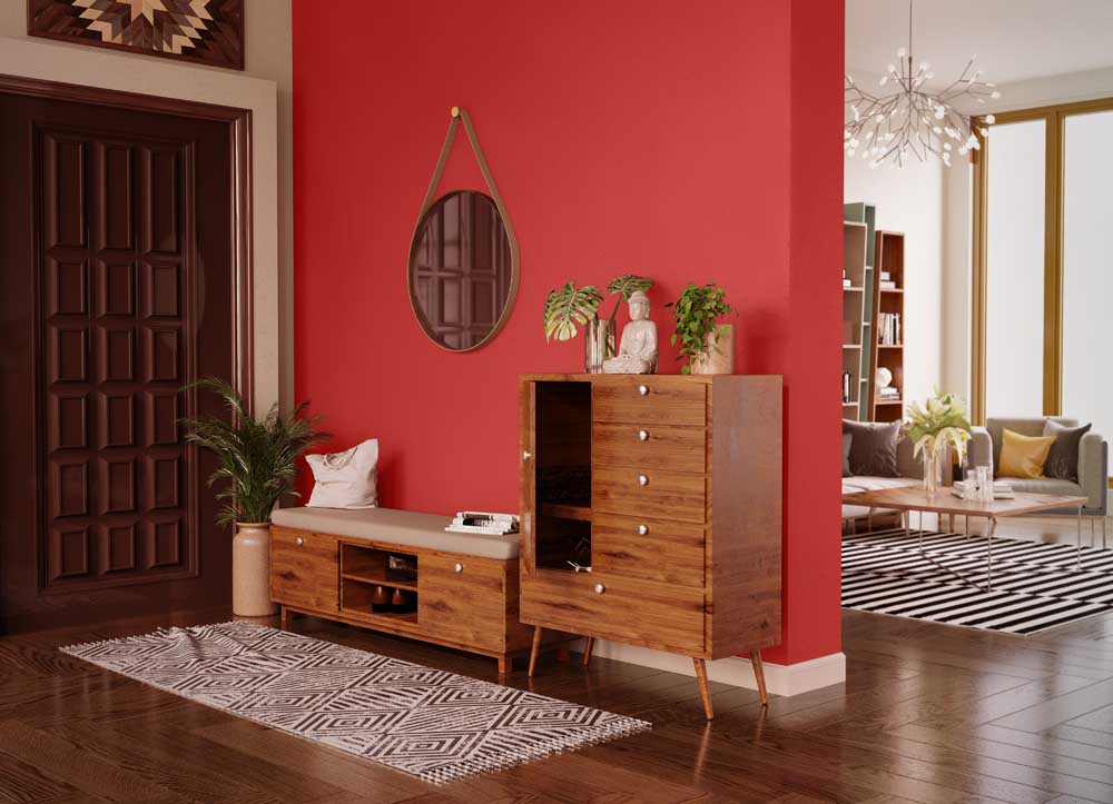 Try Pure Red House Paint Colour Shades For Walls Asian Paints