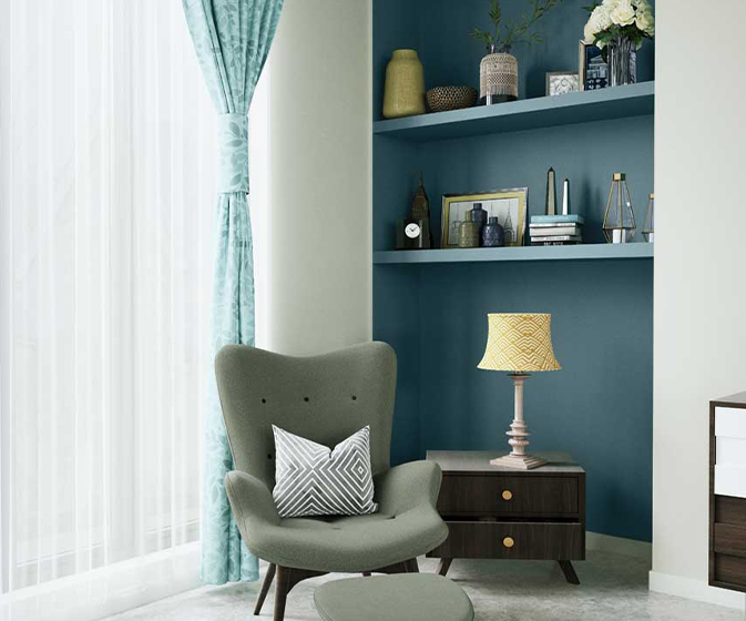 Try Deep Sea House Paint Colour Shades for Walls - Asian