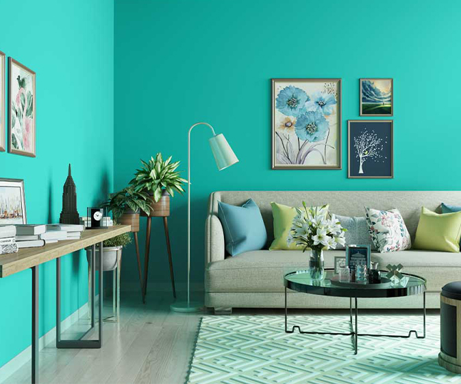 Try Valley Green House Paint Colour Shades for Walls ...