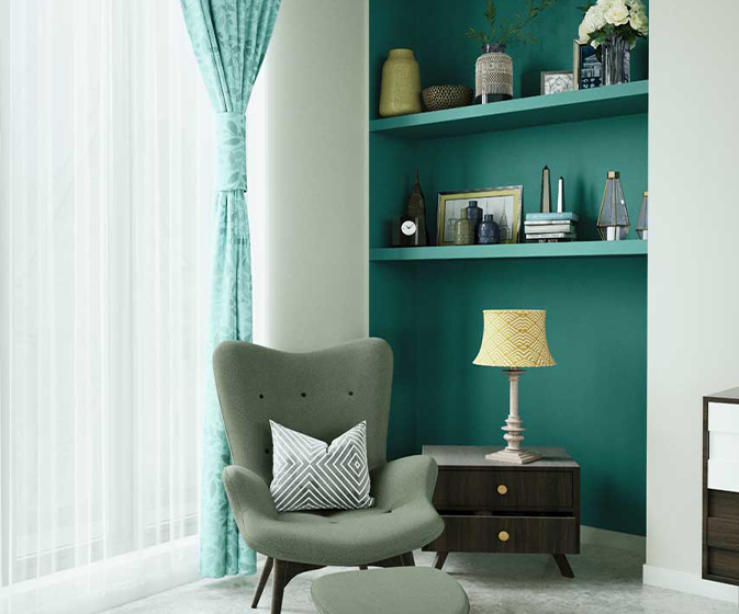 Try Perennial Glade House Paint Colour Shades for Walls