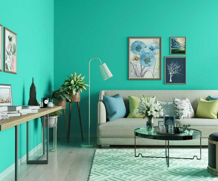 Colour of online house wall