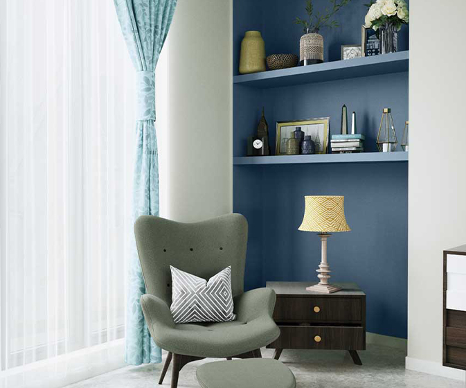 Akinori様 ブルー 28.5 Scholar'S Blue-N (9685) House Wall Painting Colour | Asian Paints